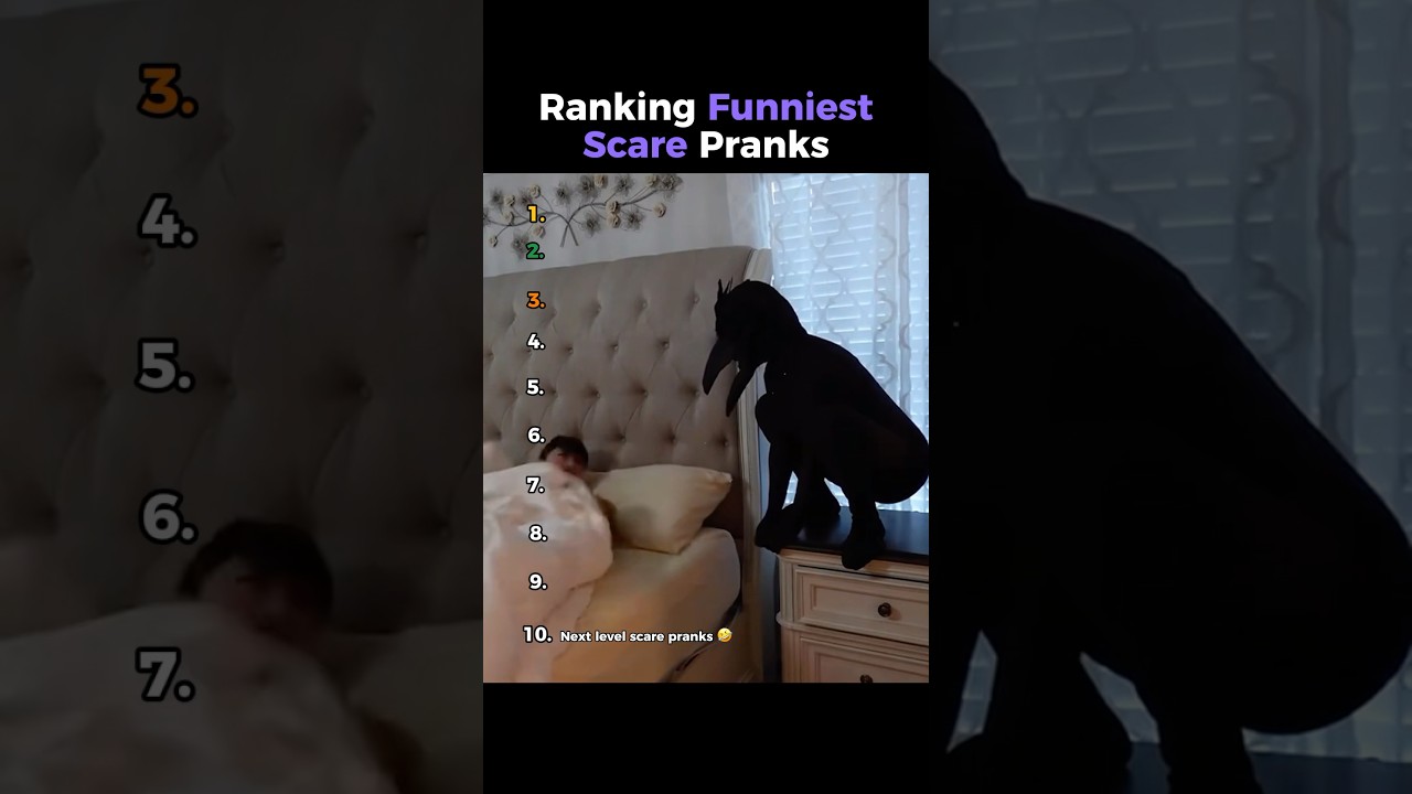 Ranking Funniest Scare Pranks 😱🤣 #shorts