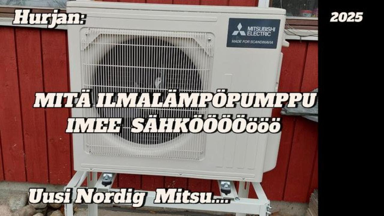 Mitä ilmalämpöpumppu imee Sähköööö ......