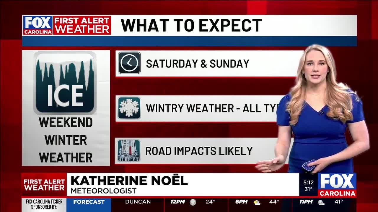Weekend winter weather expected to impact roads in western Carolinas