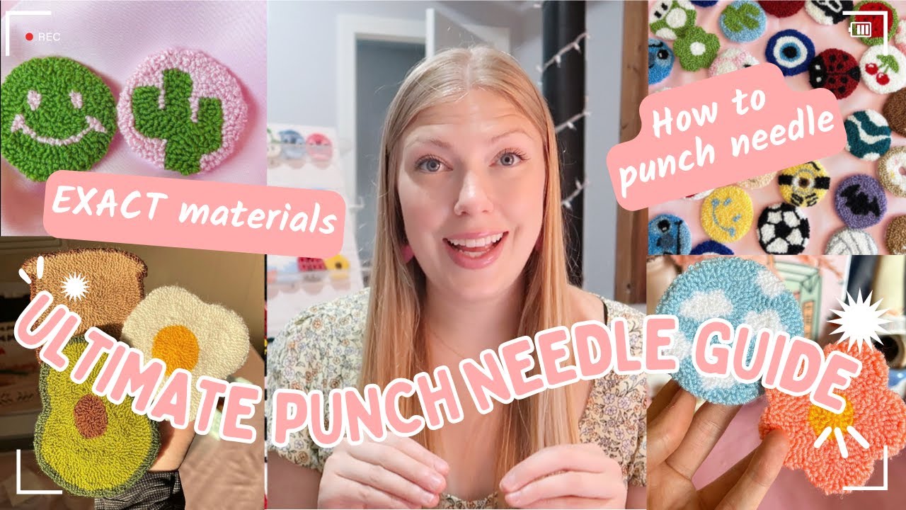 HOW TO PUNCH NEEDLE FULL GUIDE + revealing all of my secrets!