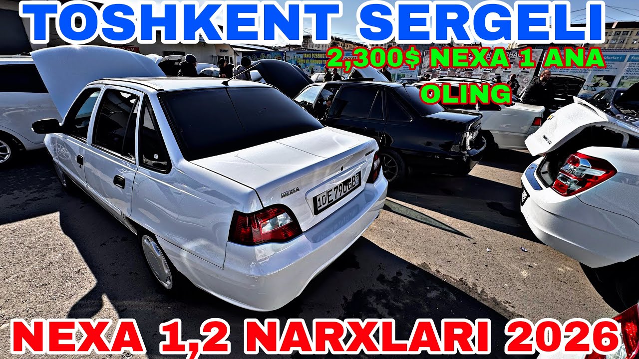 3-FEVRAL SERGELI MOSHINA BOZORIDAN  NEXA1,2 VA EPIKA NARXLARI 2026