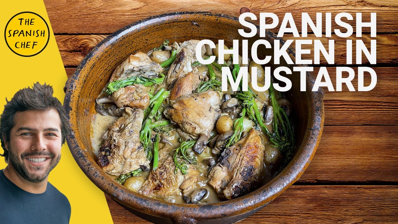 Traditional Spanish Chicken in Mustard sauce | Pollo a la mostaza