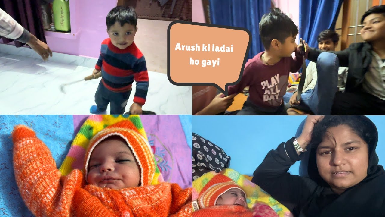 Nani ghar pahuch gye or Arush ki ladai ho gyi
