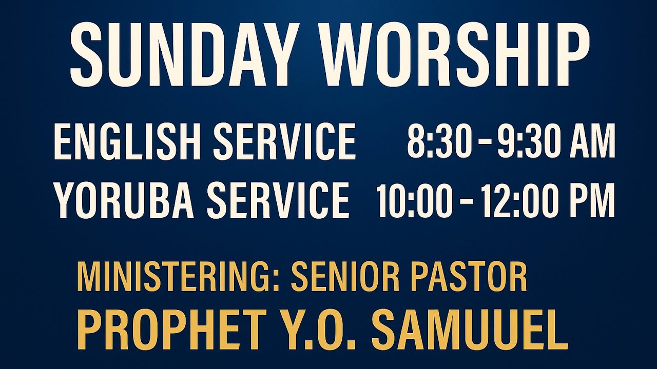 SECOND SUNDAY IN THE MONTH OF MARCH'26| PRO. DR.Y.O. SAMUEL