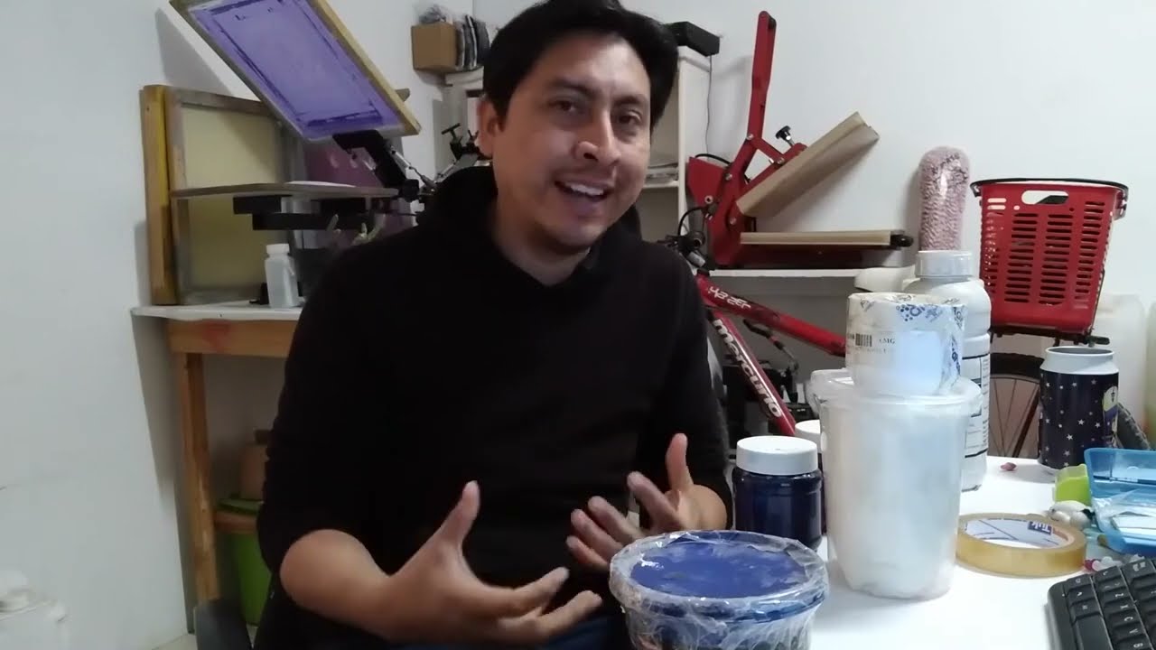Prepara TINTA BASE AGUA SIN SECRETOS En CASA #diy #serigrafia #art #geniorojo