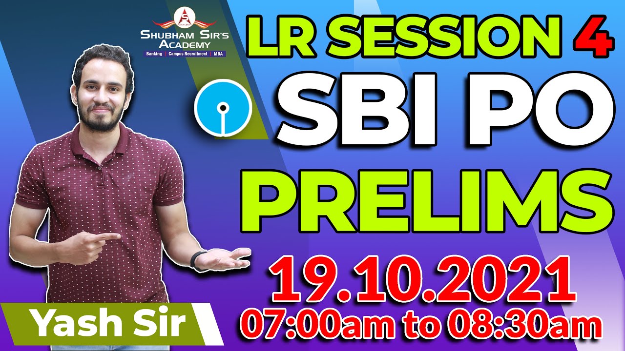 SBI PO | SESSION 4 | Yash Sir | 20.10.2021 | 07:00am #SSA #banking #sbi #sbipo