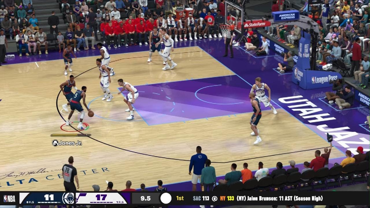 NBA 2K26 Regular season, Clippers vs. Jazz, 35-11