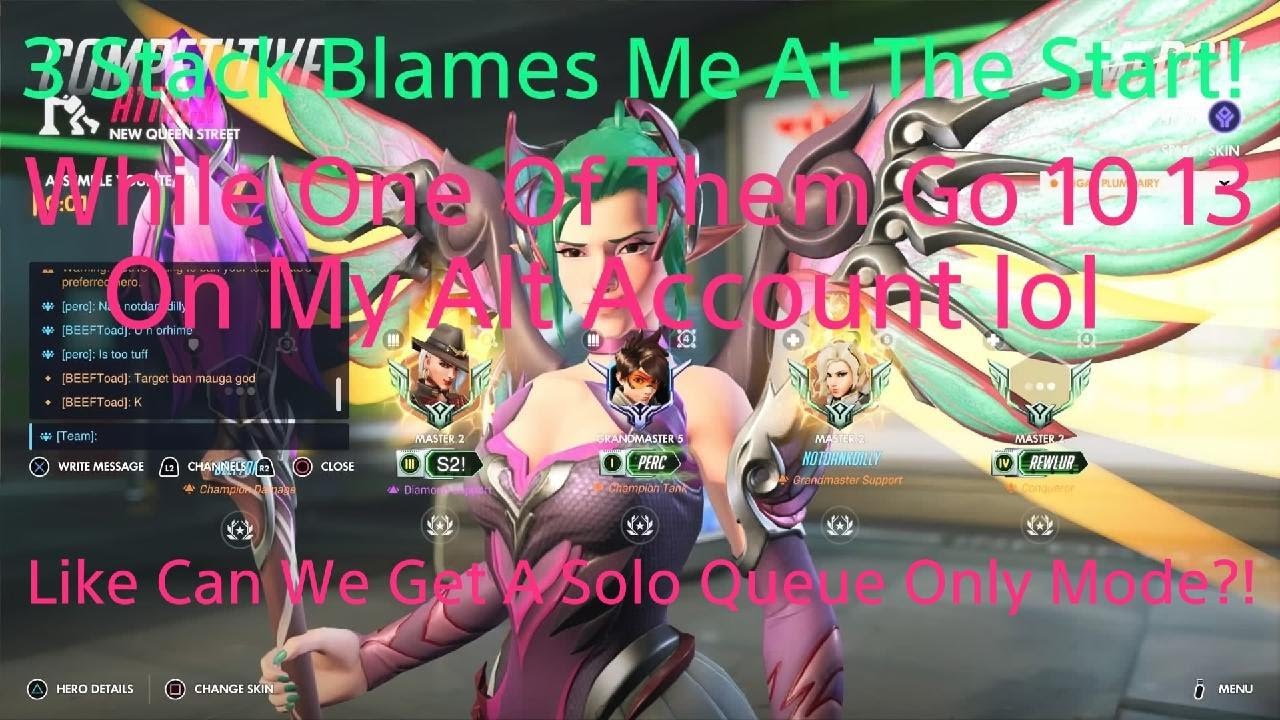 Weird 3 Stack Know Me and Blame me From The Start OW Competitive Mercy Gameplay