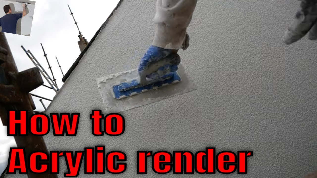 How to acrylic / silicone render how to render wall old wall silicone render thin coat rendering