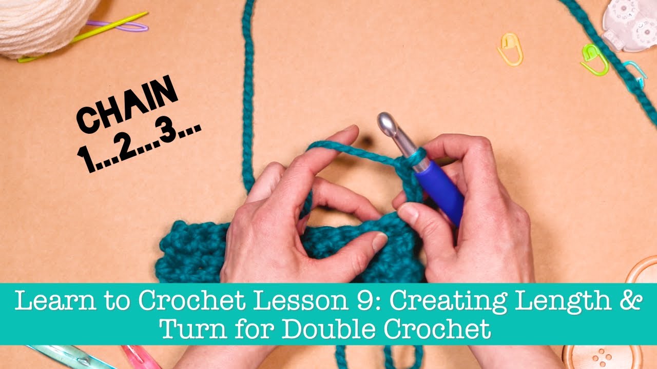 Creating Length & Turn for Double Crochet