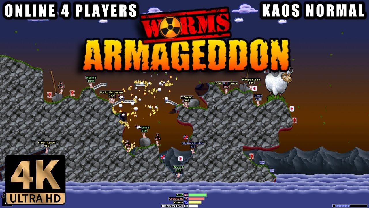 Worms Armageddon Online (WormNET) | Kaos Normal | PC 4K
