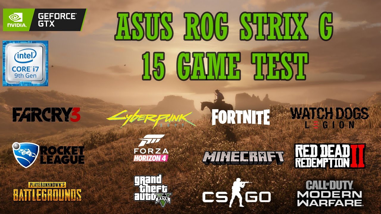 ASUS ROG STRIX G G531GT PERFORMANCE TEST IN 15 GAMES [GTX 1650] [Intel i7 9TH gen]  🚀🚀