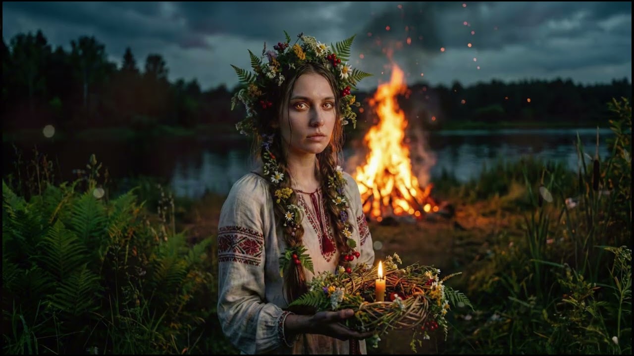 Magiczna Noc Kupały 🌿 Starożytna Muzyka Słowian | Slavic Traditional Folk & Fire Ambience