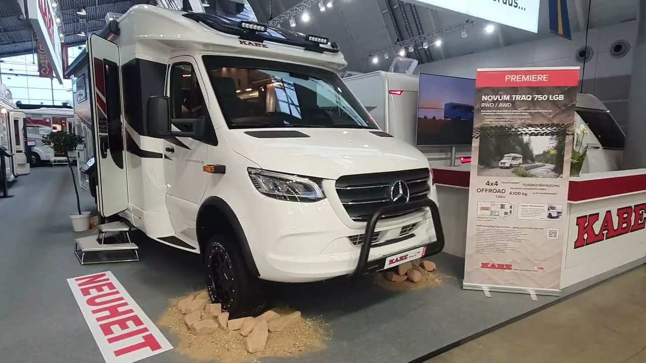 New for 2026! Motorhome designed for the COLD, Mercedes based Kabe Novum Traq 750LGB
