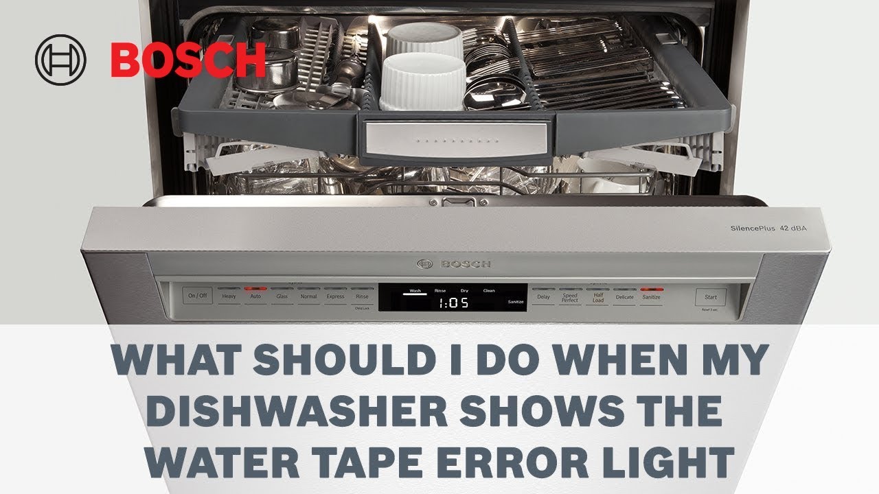 How to Fix the Water Tap Error on My Dishwasher- Cleaning & Care | Bosch Home New Zealand