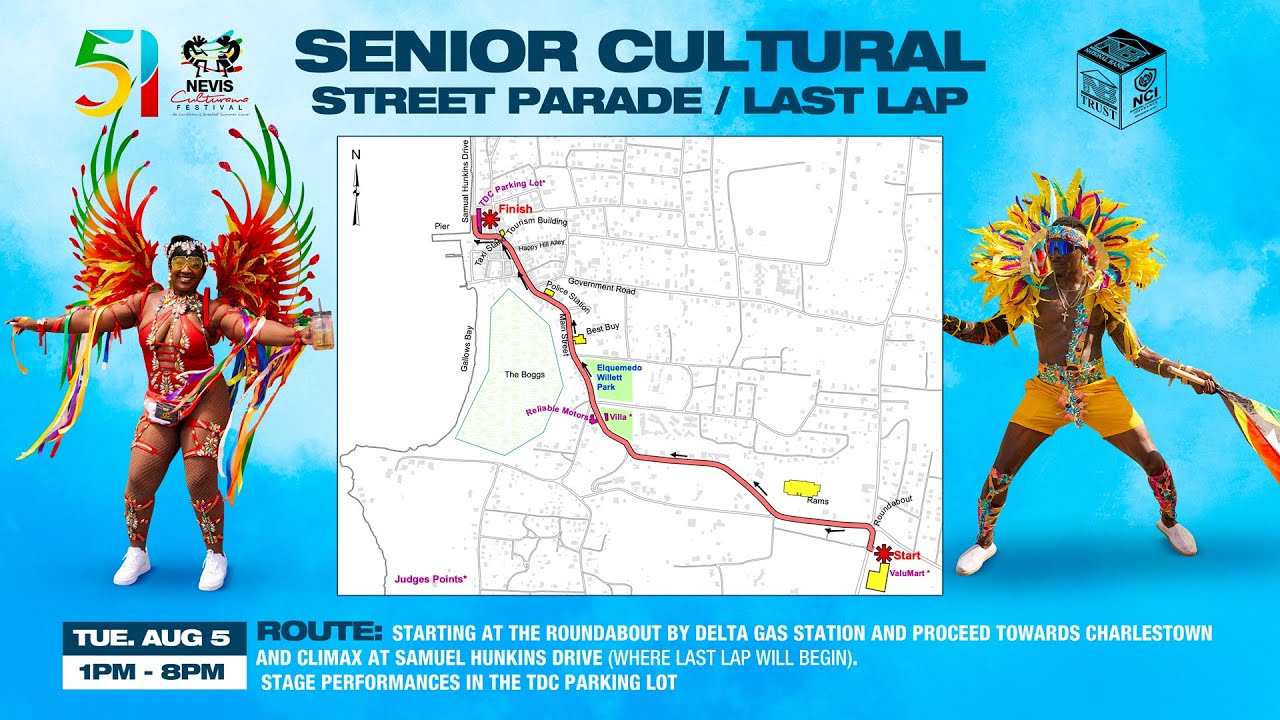 Grand Street Parade and Last Lap | Nevis Culturama 51 - August 5, 2025
