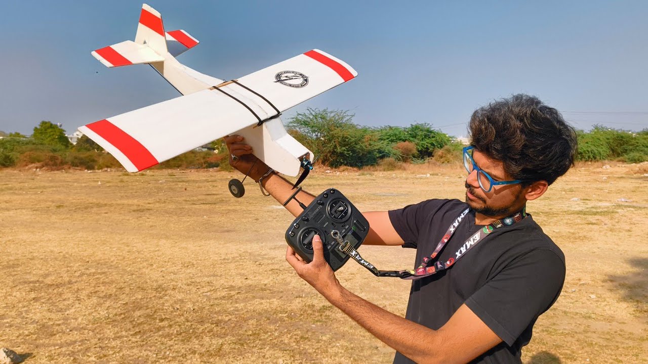 How To Make Radio Controlled Aeroplane At Home - Mini T3 #aeroplane