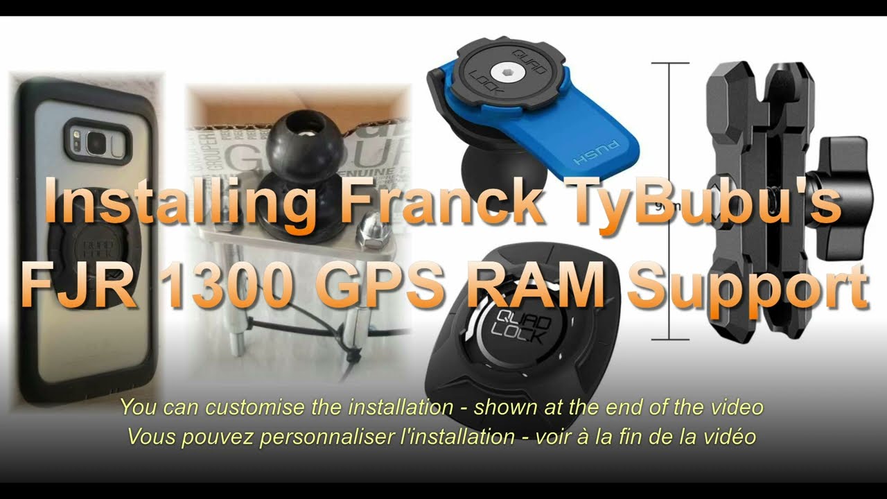 Installing a Phone or GPS RAM Support to the FJR1300