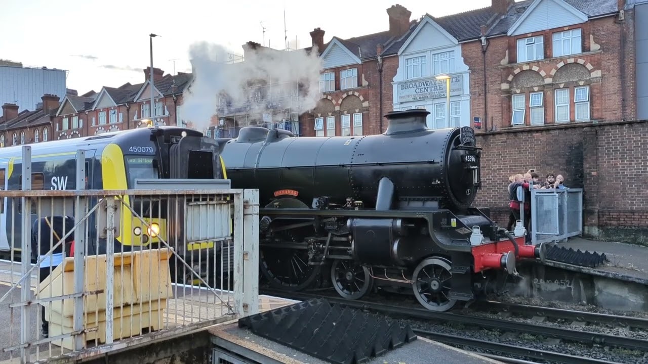 45596 Bahamas | LMS Jubilee Class | Woking Station | Dorset Coast Express | 2nd August 2023