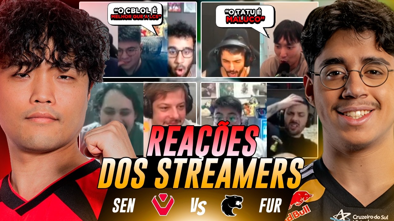 🚨 STREAMERS REAGEM e DOUBLELIFT RASGA ELOGIOS AO TATU em FÚRIA x SEN VALENDO A FINAL DA AMÉRICAS CUP