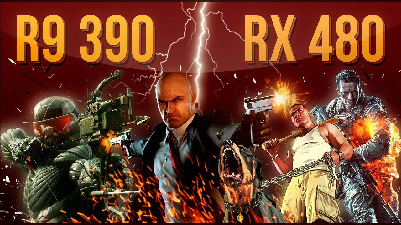 R9 390 vs RX 480 in 9 Games