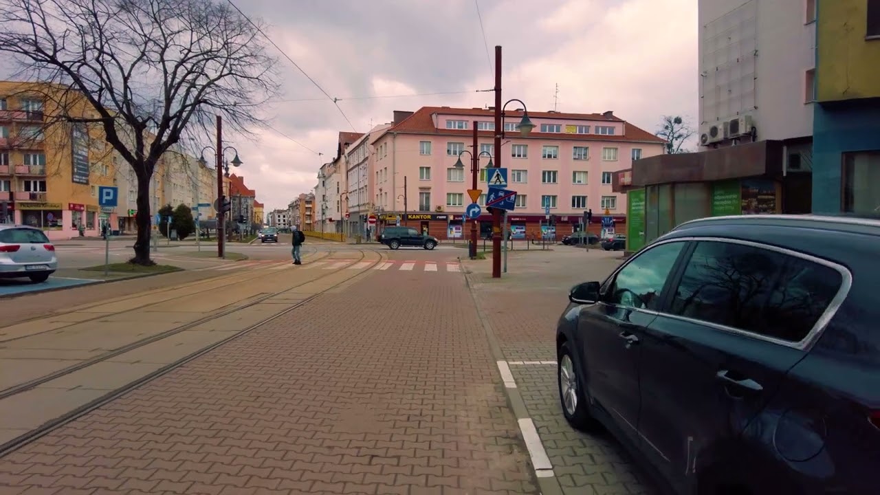 Elbląg: spacer po centrum - zobacz piękne alejki i architekturę miasta [4k]
