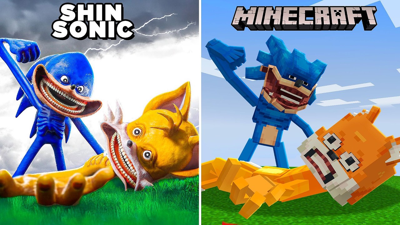 Criei CENAS do SHIN SONIC da VIDA REAL De Novo, No Minecraft !