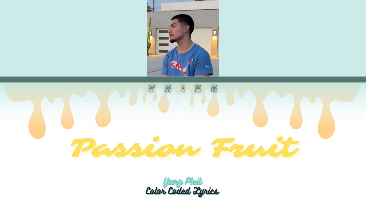 [COLOR-CODED-LYRICS] unofficial PASSION FRUIT - YUNG PLEIT