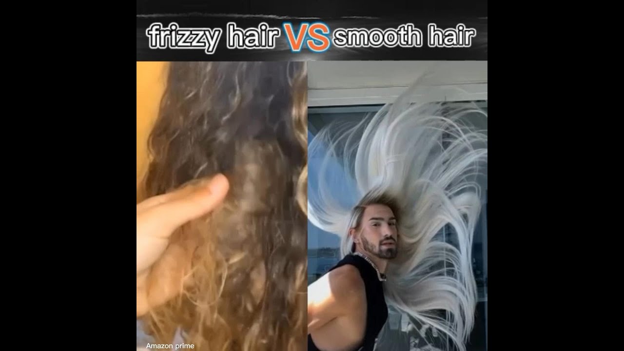 Frizzy hair VS Smooth hair!All KRIYYA hair is soft and tangle-free!Shop hair in my bio link！