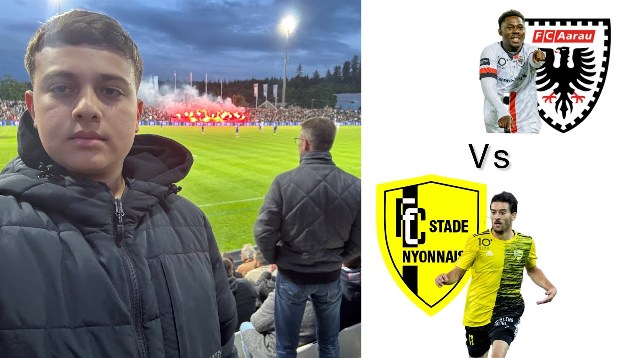 FC Aarau vs Stade Nyonnais| Pyrotechnik bei Halbzeit 🤩🤯