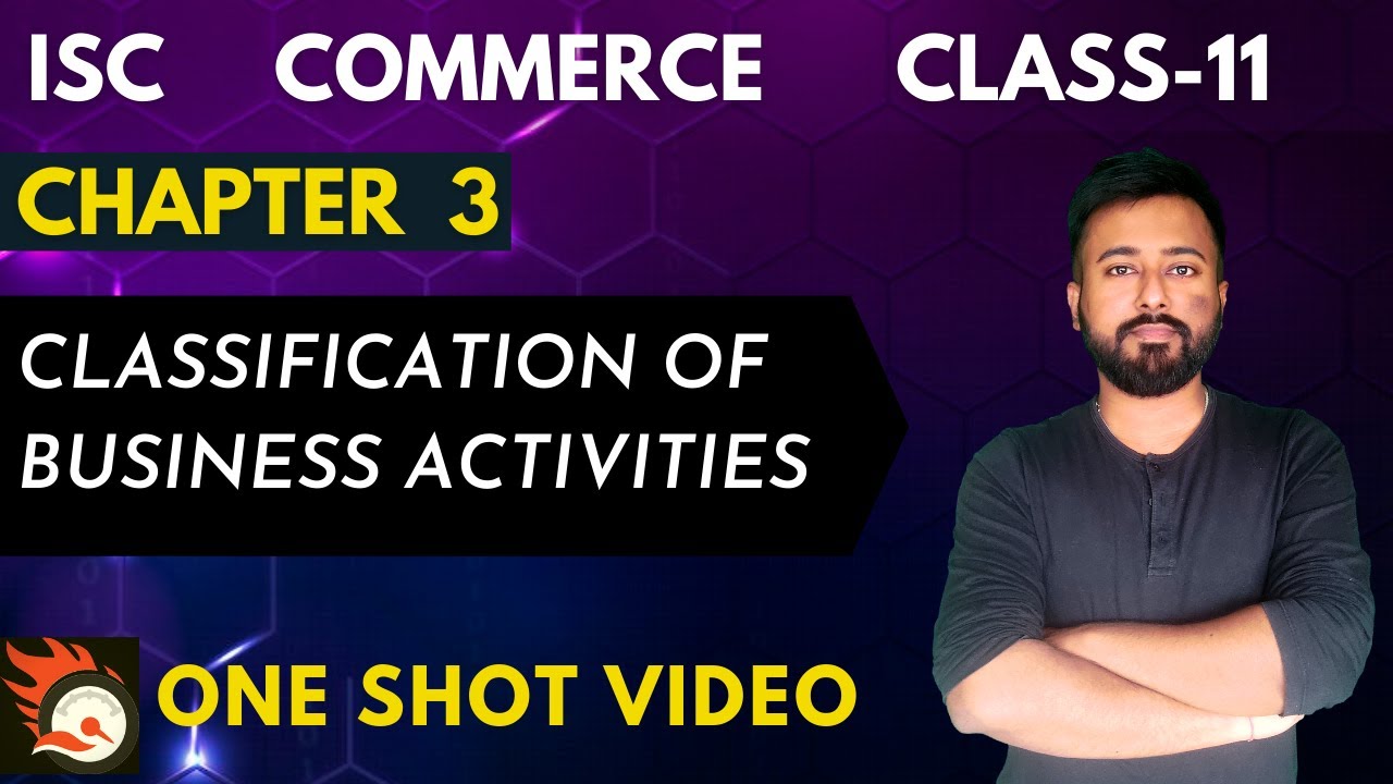 Classification of Business Activities  | [ISC Commerce Class 11] | ISC Commerce Chapter 3
