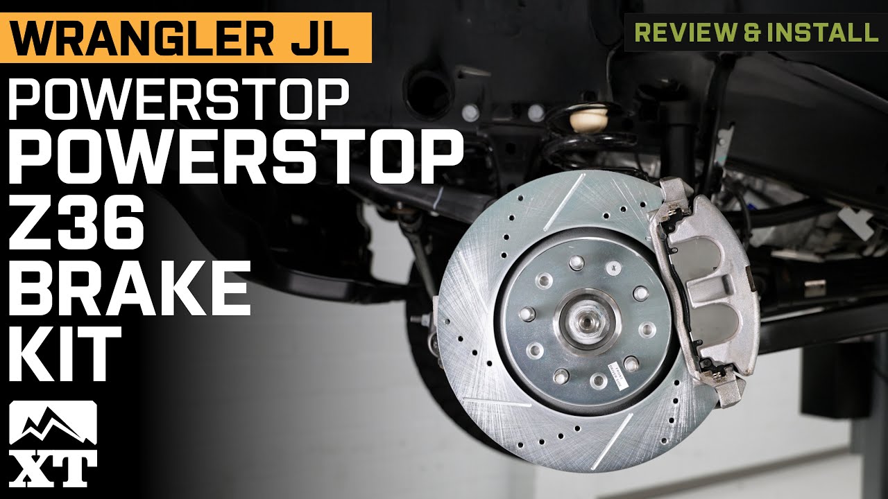 Jeep Wrangler JL PowerStop Z36 Extreme Truck and Tow Brake Rotor and Pad Kit Review & Install