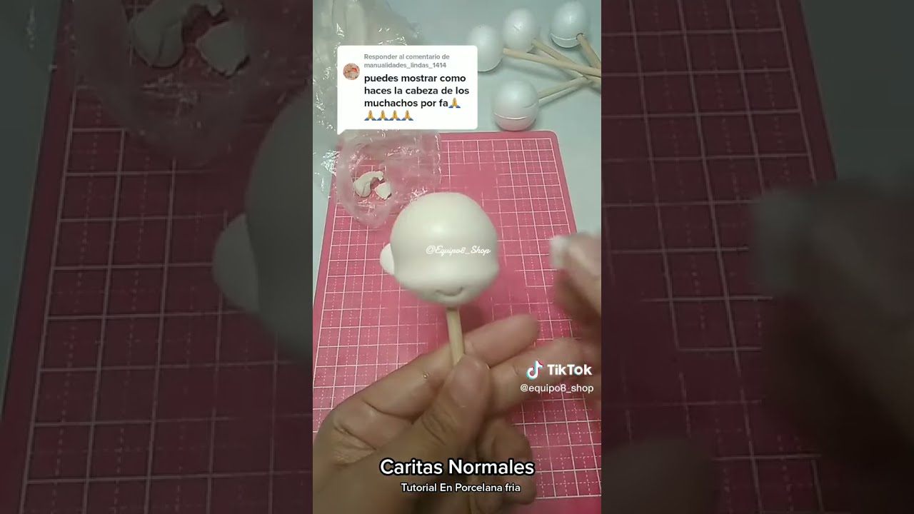 #tutorial de caritas en #porcelanafria #ceramicaalfrio #biscuit
