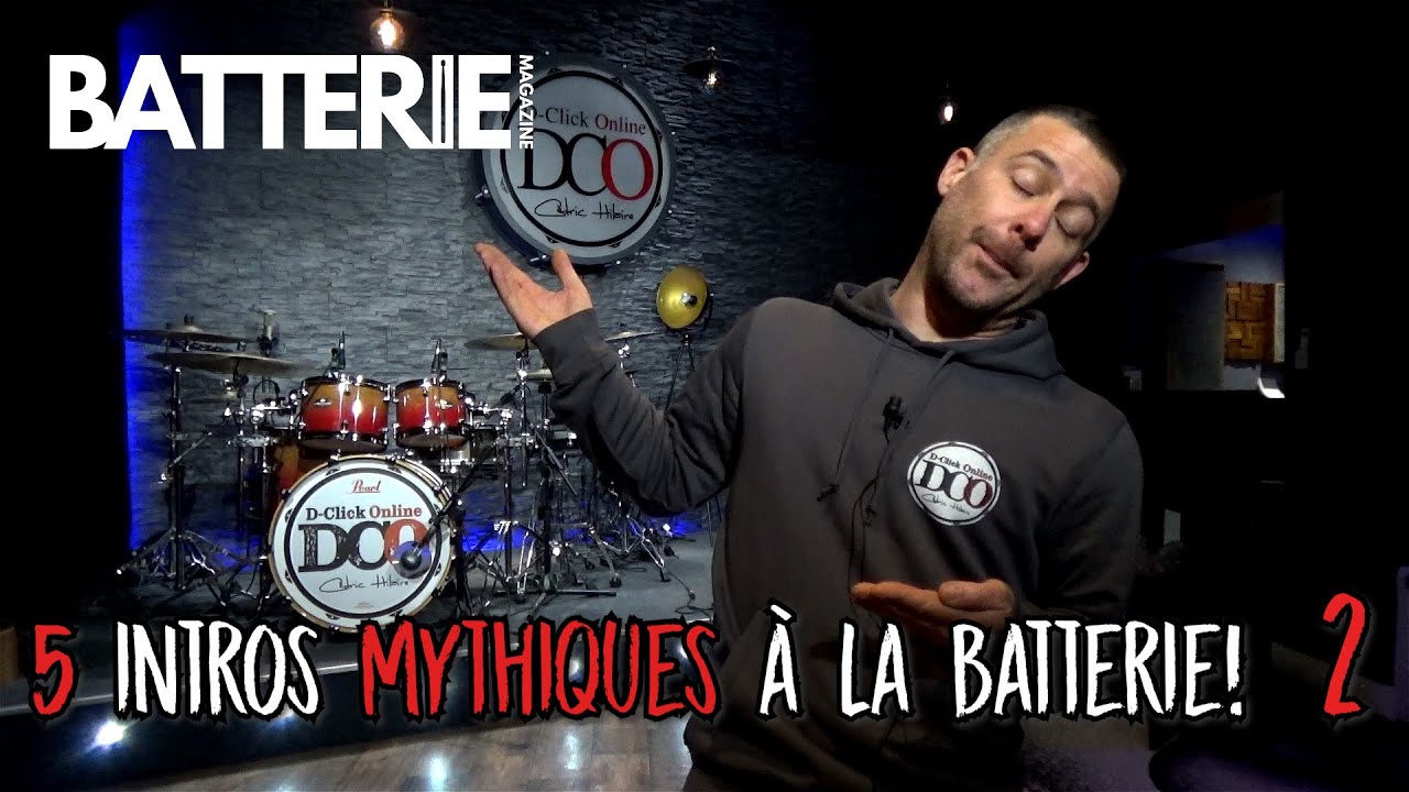 Cours de batterie : 5 intros mythiques à la batterie #2 !