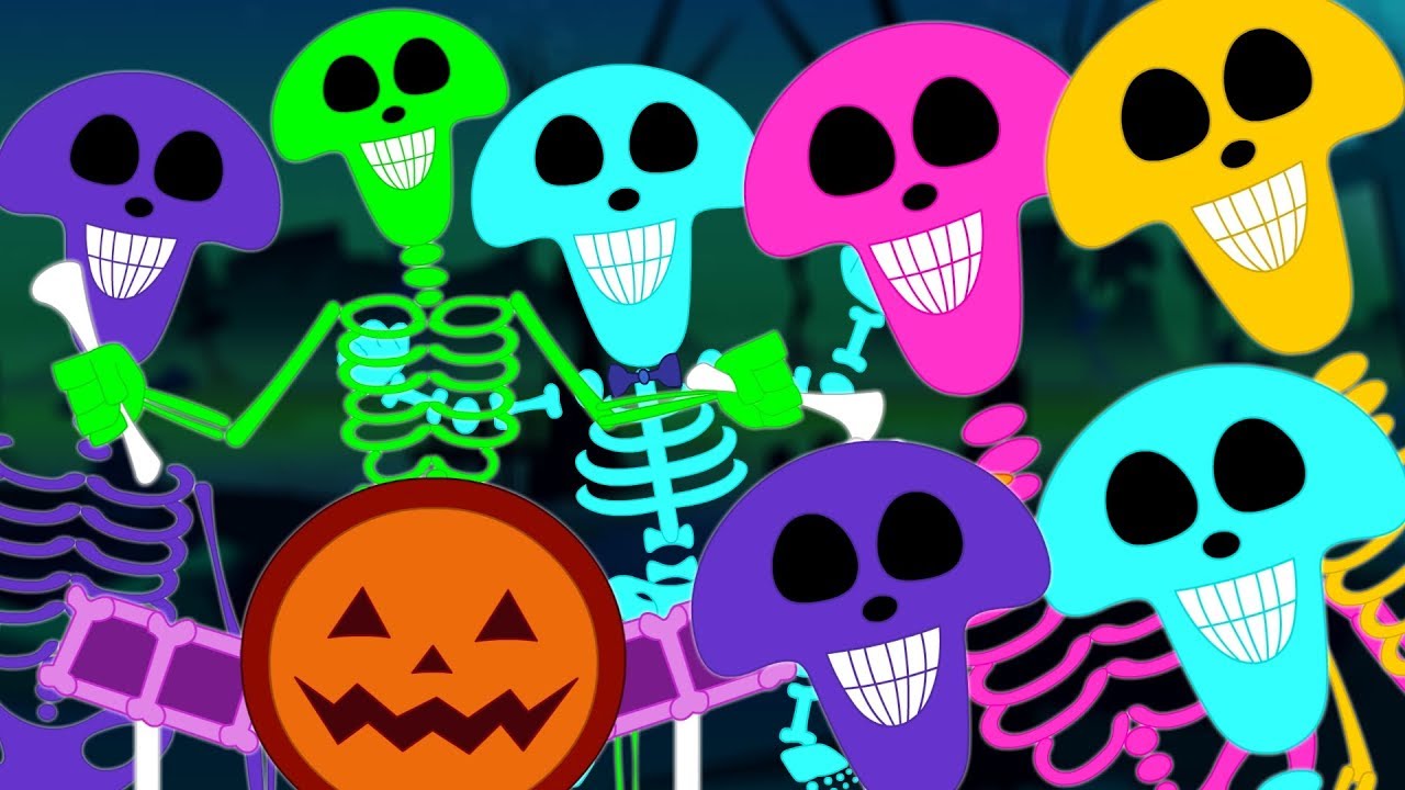 Skeleton March | Scary Nursery Rhymes | Kids Songs For Children