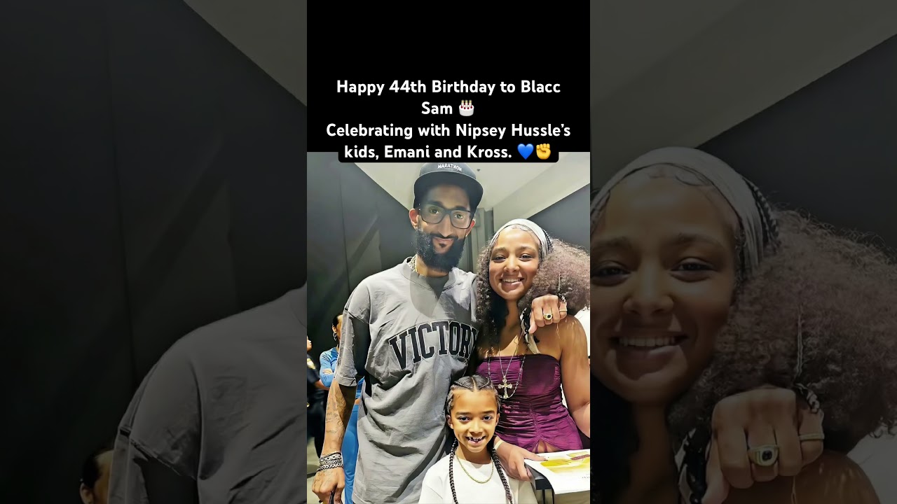 Blacc Sam Honors Nipsey Family #BlaccSam#NipseyHussle#HipHopCulture#LLNH 🕊️#YouTubeShorts 🎥