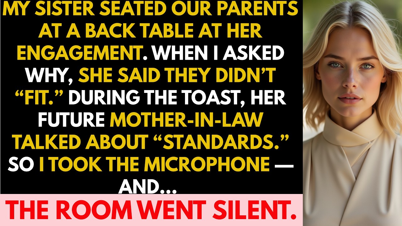My Sister Seated Our Parents At A Back Table At Her Engagement—When I Asked Why, She...