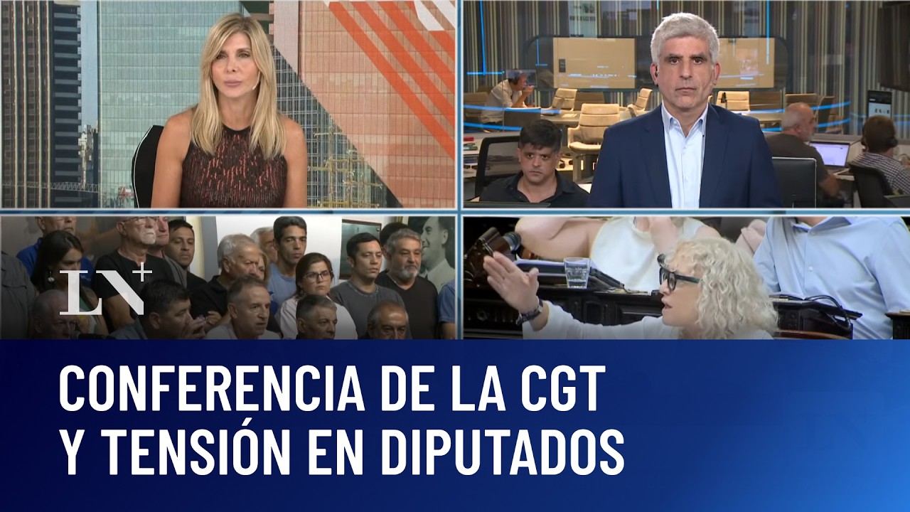Paro general: conferencia de la CGT y tensión en el Congreso; el análisis de Rodríguez Yebra
