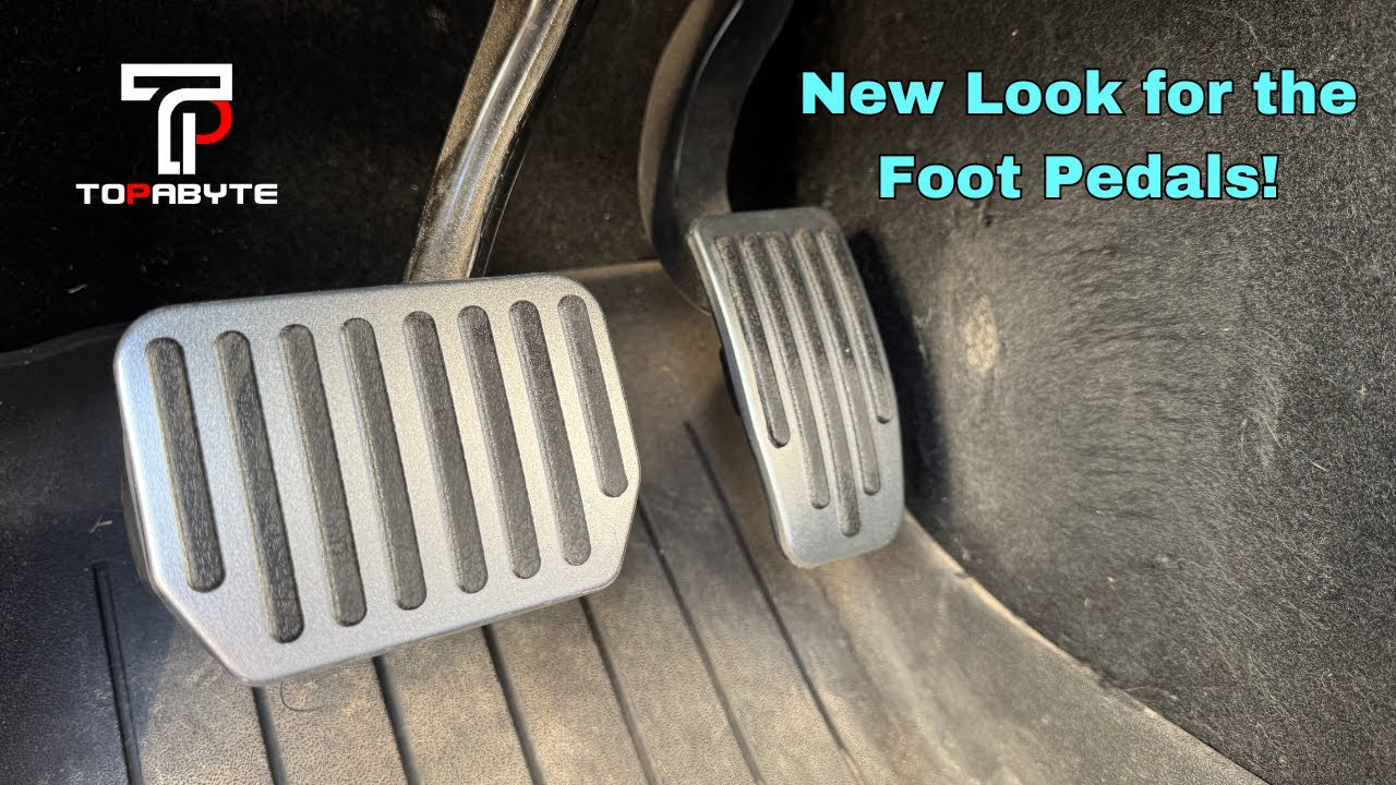Tesla Model 3 Gets AMAZING New Foot Pedals from TOPABYTE