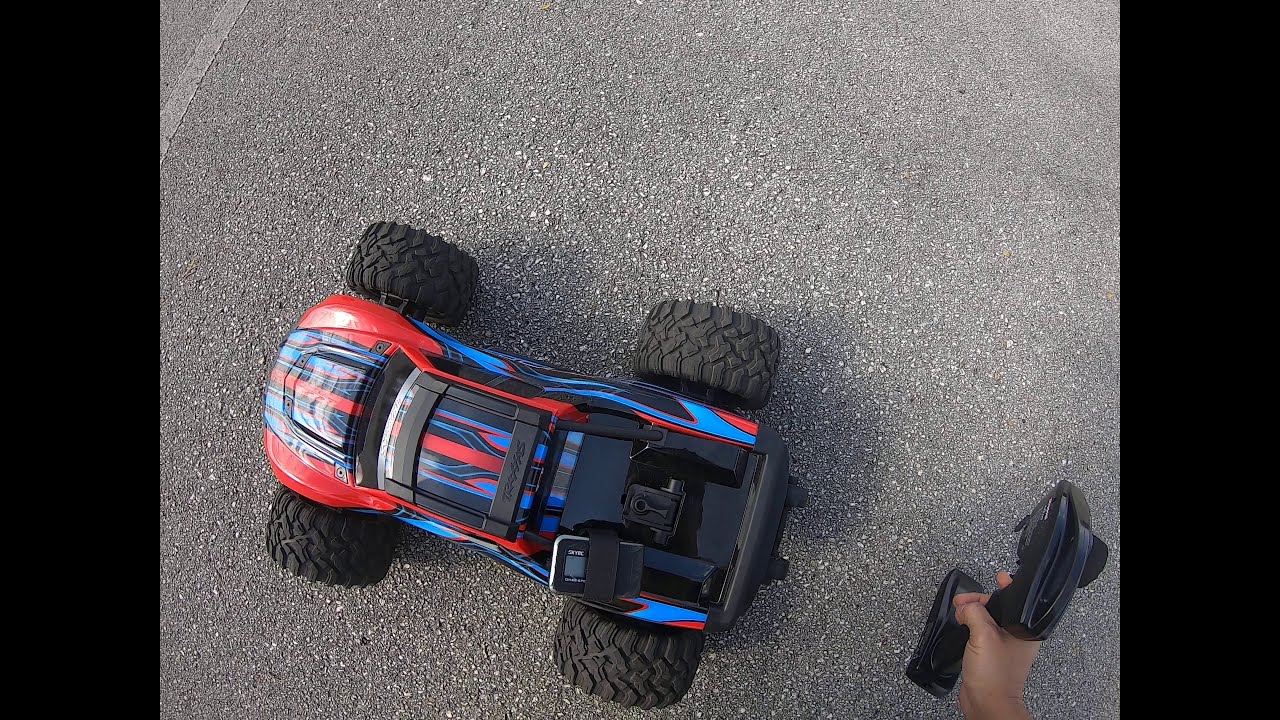 Traxxas Maxx speed test 3s vs 4s