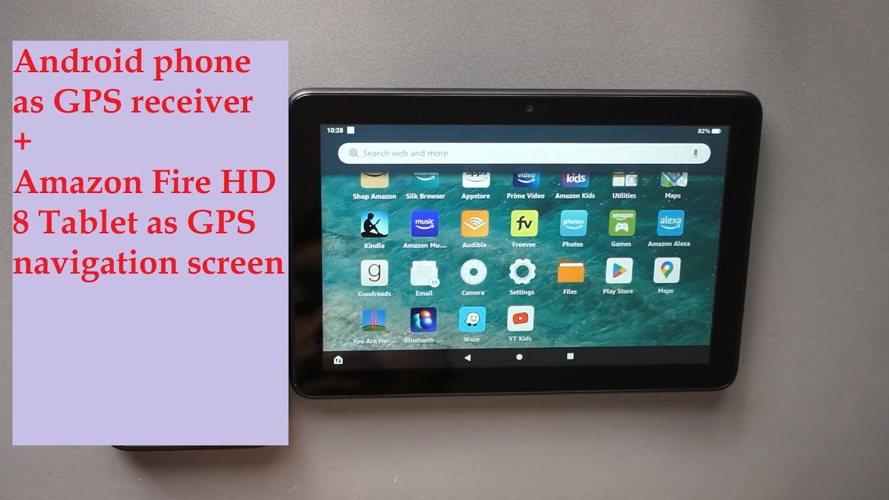 Amazon Fire HD 8 tablet for GPS navigation | Android as a GPS receiver for tablet| GPS in Aazon Tab
