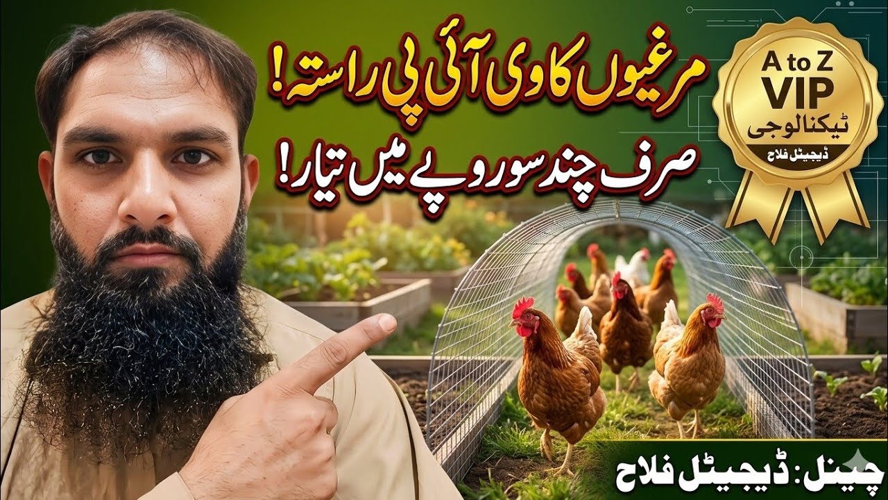 How to Build a Low-Cost Automatic Poultry System at Home (Urdu/Hindi)