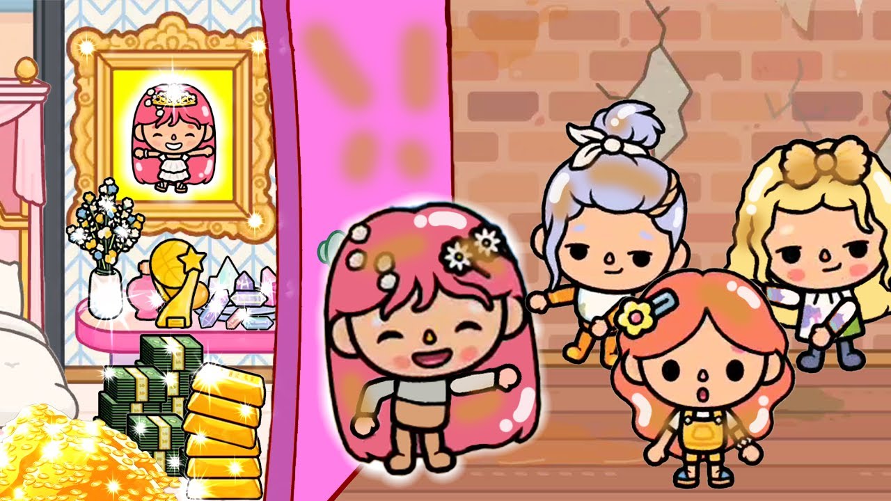 I hide from my friends that I am rich 😜😄 Sad Story | Toca Life World | Toca Boca