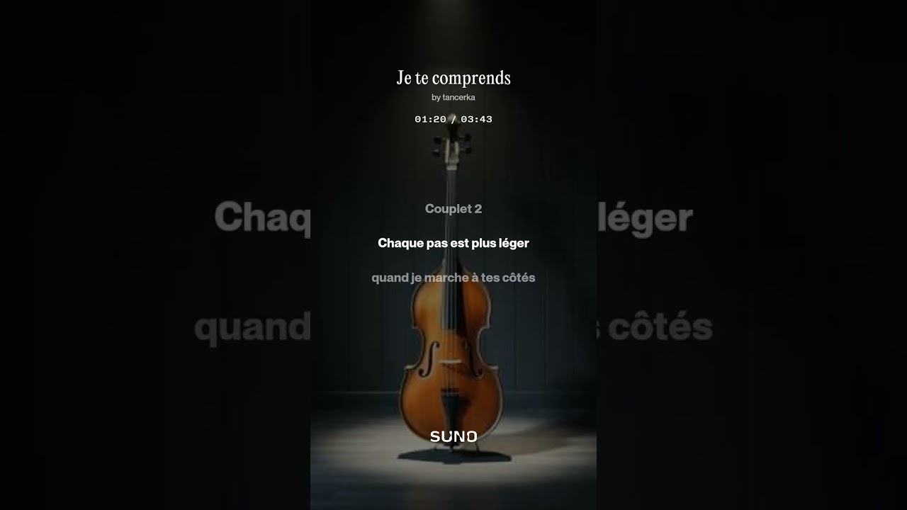 Je te comprends
