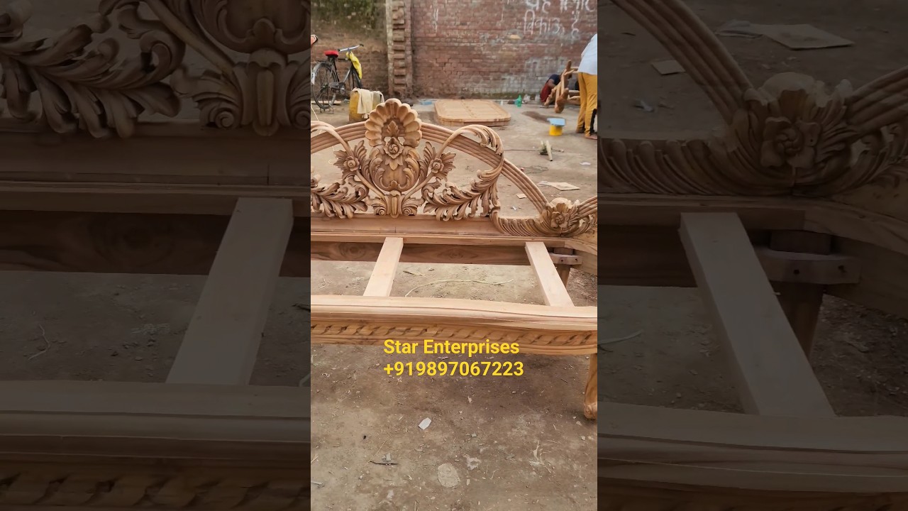 Antique  Carved Love Seat | 2 Seater Couch By Star Enterprises Furniture #couch #antique