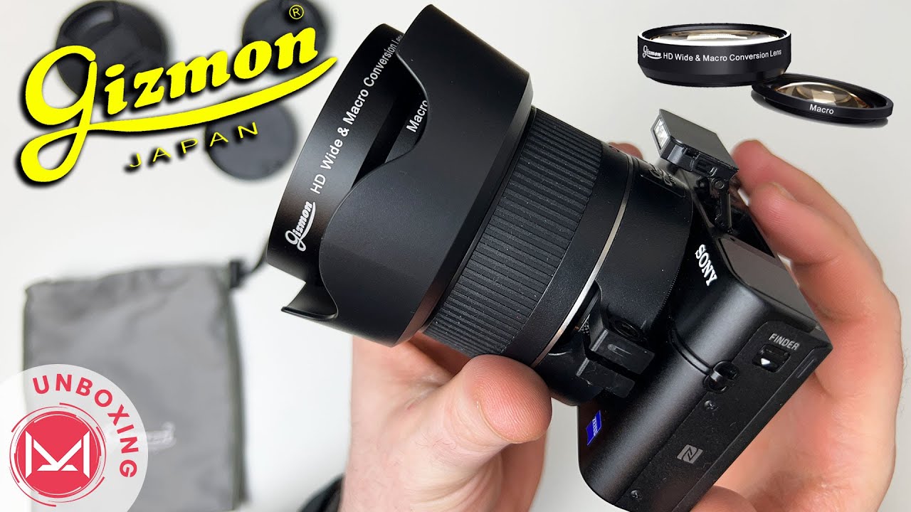 UX Tube HD Wide & Macro Conversion Lens Unboxing supports Sony RX100 III RX100 IV RX100 V By Gizmon