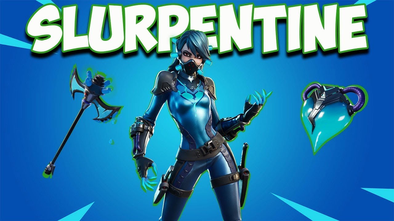 SLURPENTINE RETURNS! 🔵 Fortnite Slurpentine Skin Showcase + Clean Gameplay!