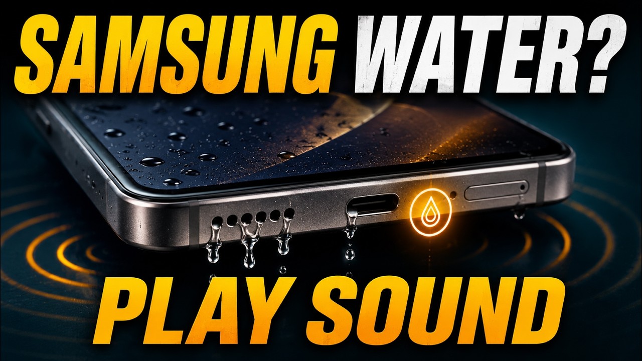 Samsung Moisture Detected? Water Eject Sound for Speaker & Charging Port Warning