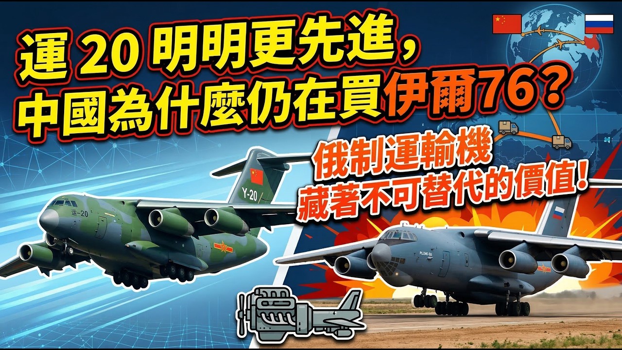 運 20 明明更先進，中國為什麼仍在買伊爾76？俄制運輸機藏著不可替代的價值！