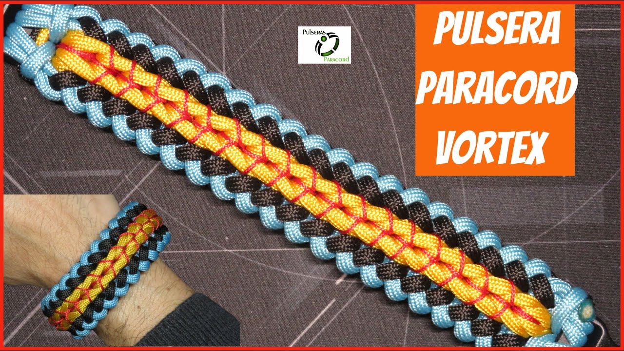 TUTORIAL PARACORD - Como se hace la Pulsera de Paracord Vortex - DIY Paracord
